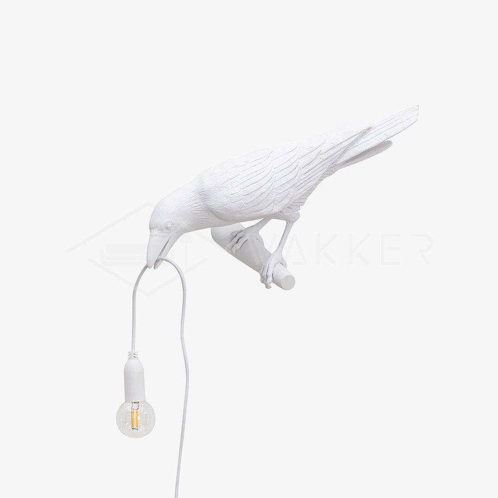 Bird Wall Light - LED Resin Ravens - Indoor Decor