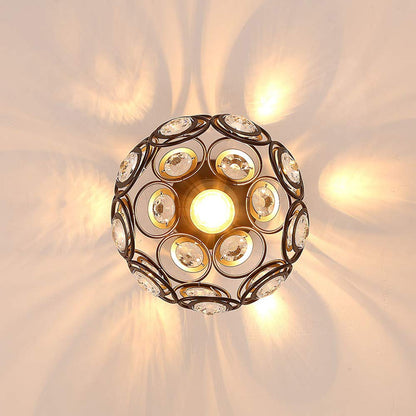 Fancy Gold Luxury Ball Hallway Ceiling Light - Modern Design