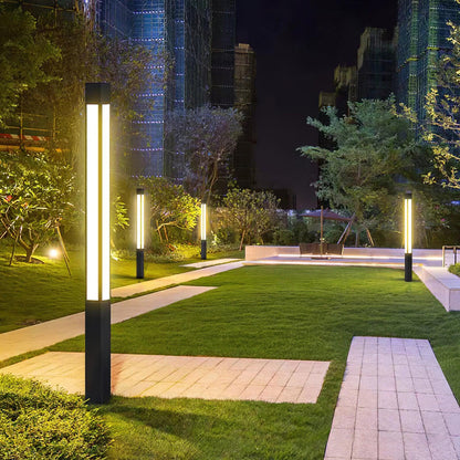 Pole Outdoor Post Garden Light - LED Waterproof Black Design