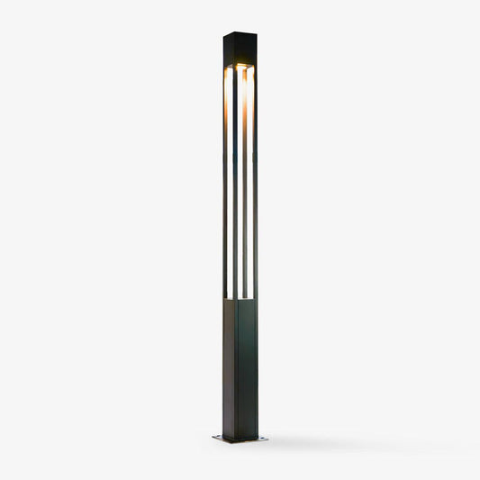 Pole Outdoor Post Garden Light - LED Waterproof Black Design