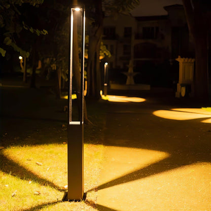 Pole Outdoor Post Garden Light - LED Waterproof Black Design