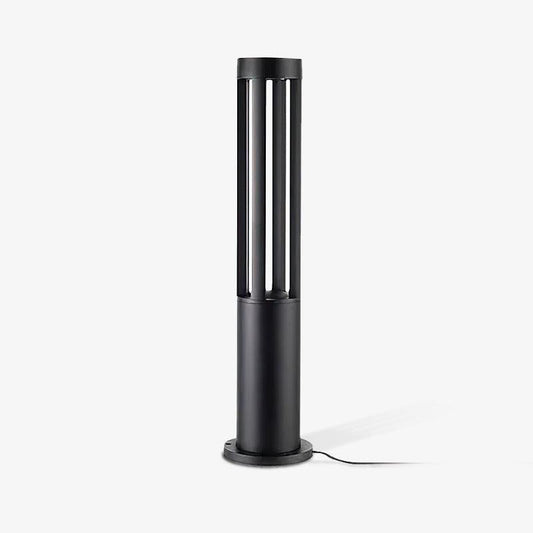 Black Cylindrical Garden Outdoor Light LED Waterproof 40cm
