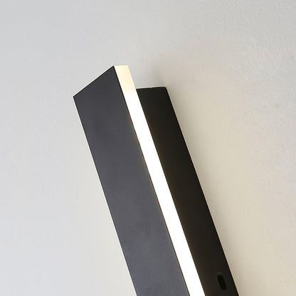 Long Strip Solar Outdoor Sconce LED Waterproof Wall Light