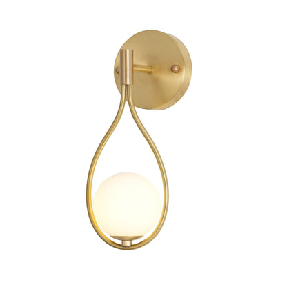 Brass Vanity Wall Lamp with LED Light - Retro Style