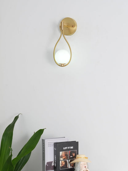 Brass Vanity Wall Lamp with LED Light - Retro Style