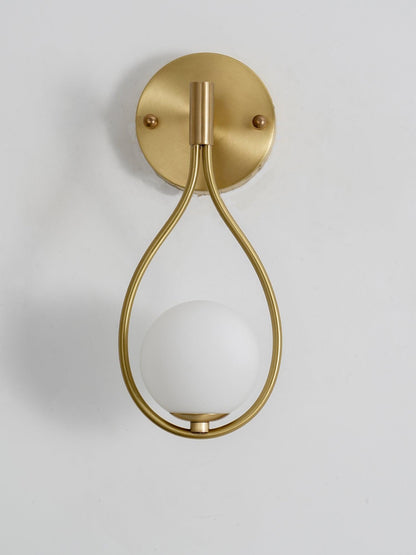 Brass Vanity Wall Lamp with LED Light - Retro Style