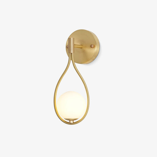 Brass Vanity Wall Lamp with LED Light - Retro Style