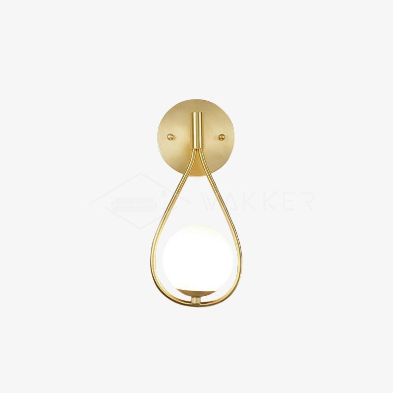 Brass Vanity Wall Lamp with LED Light - Retro Style