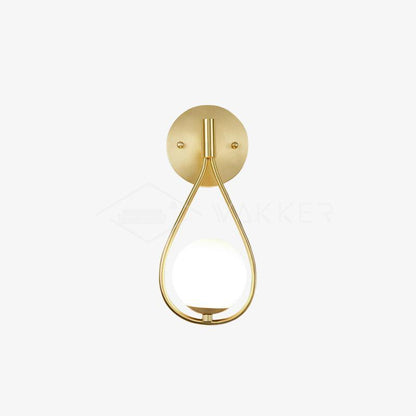 Brass Vanity Wall Lamp with LED Light - Retro Style