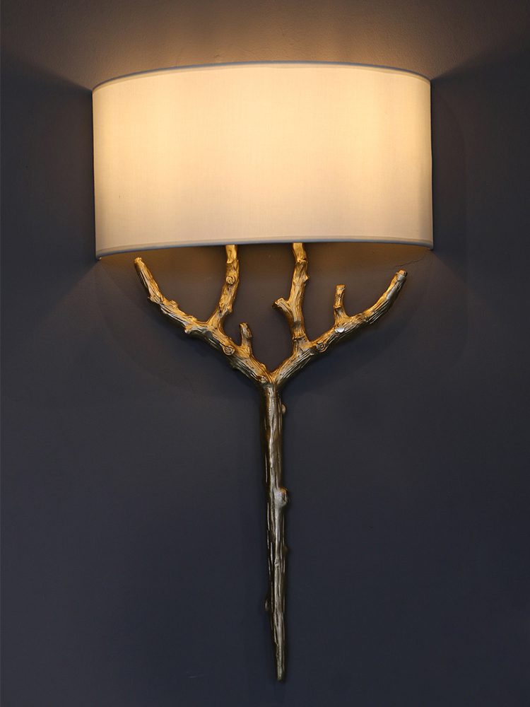 Brass Branch Wall Lamp - Elegant LED Indoor Lighting Fixture