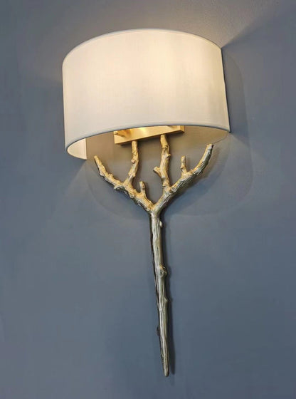 Brass Branch Wall Lamp - Elegant LED Indoor Lighting Fixture