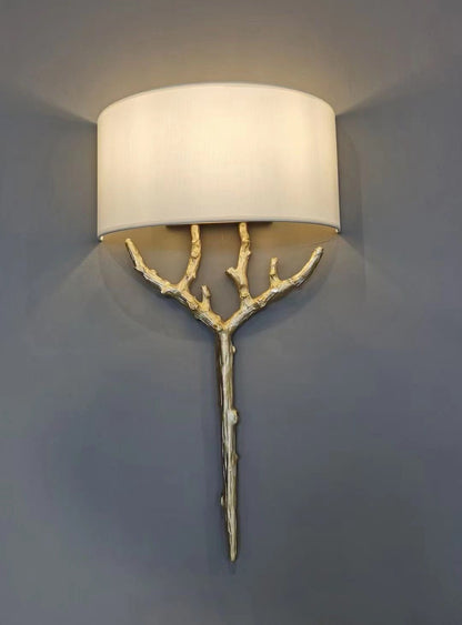 Brass Branch Wall Lamp - Elegant LED Indoor Lighting Fixture