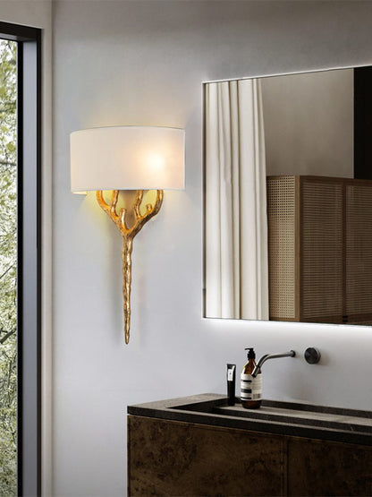 Brass Branch Wall Lamp - Elegant LED Indoor Lighting Fixture