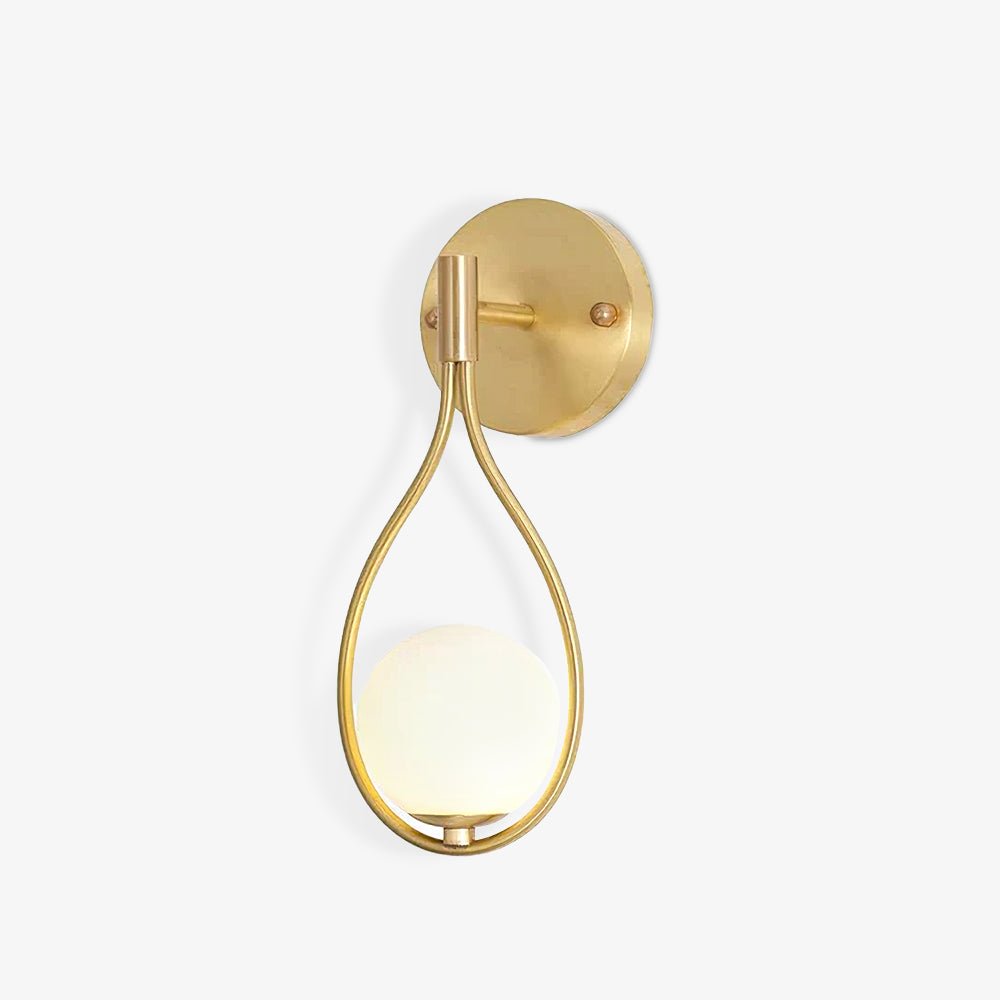 Brass Vanity Wall Lamp with LED Light - Retro Style