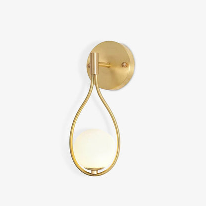 Brass Vanity Wall Lamp with LED Light - Retro Style