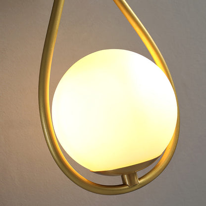 Brass Vanity Wall Lamp with LED Light - Retro Style