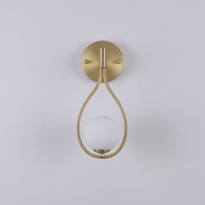 Brass Vanity Wall Lamp with LED Light - Retro Style