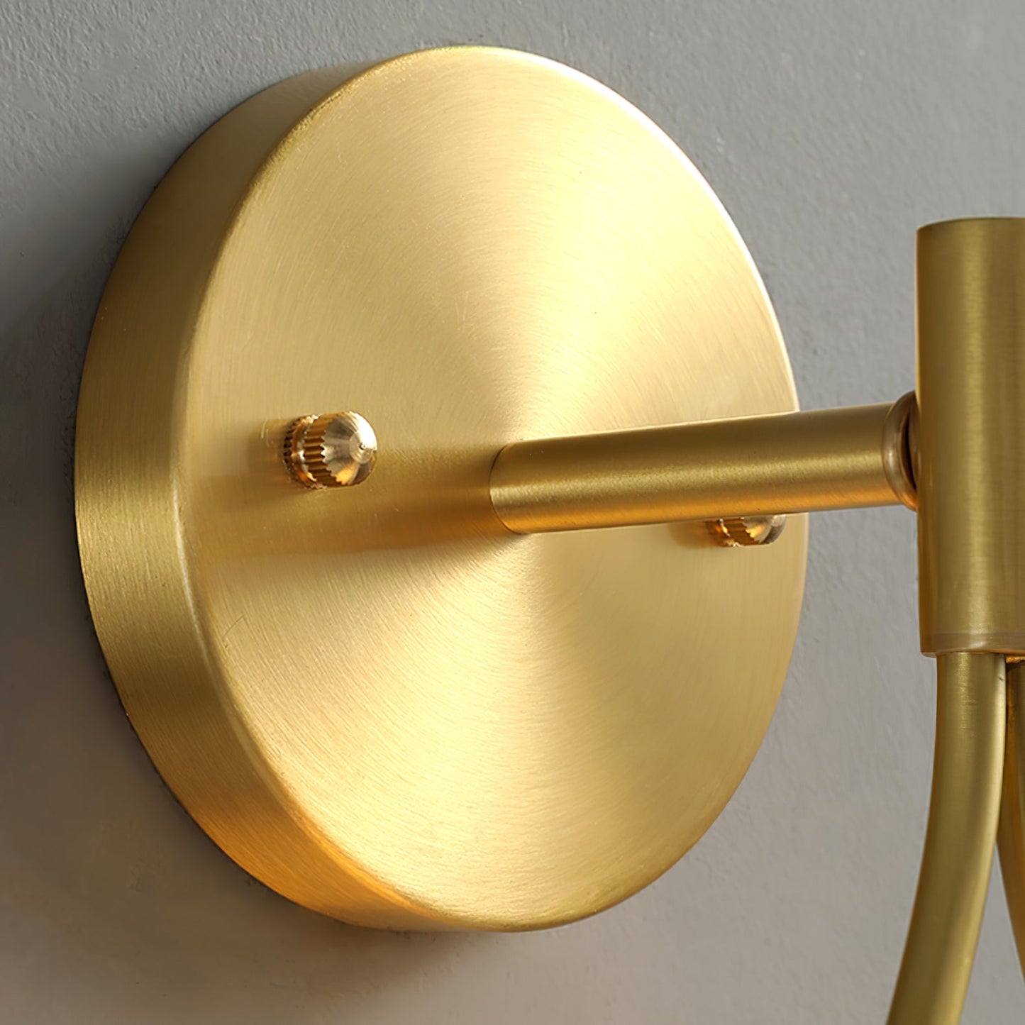 Brass Vanity Wall Lamp with LED Light - Retro Style