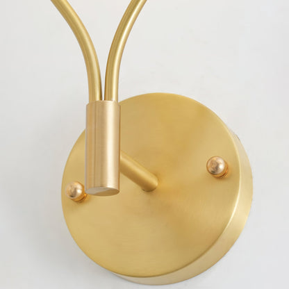 Brass Vanity Wall Lamp with LED Light - Retro Style