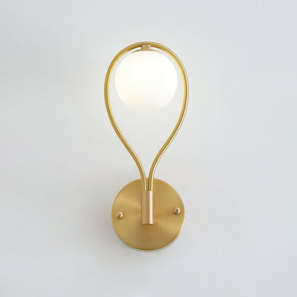 Brass Vanity Wall Lamp with LED Light - Retro Style