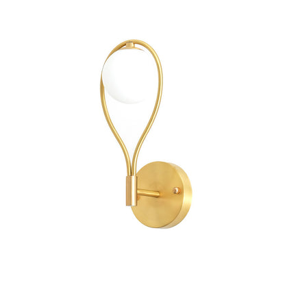Brass Vanity Wall Lamp with LED Light - Retro Style
