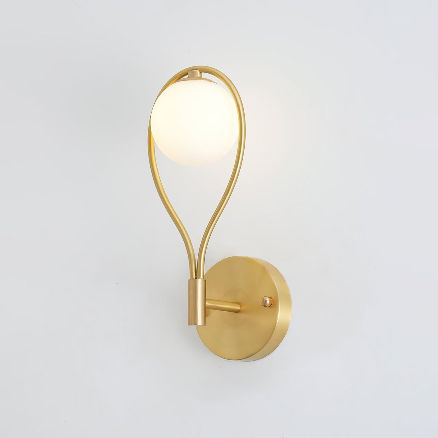 Brass Vanity Wall Lamp with LED Light - Retro Style