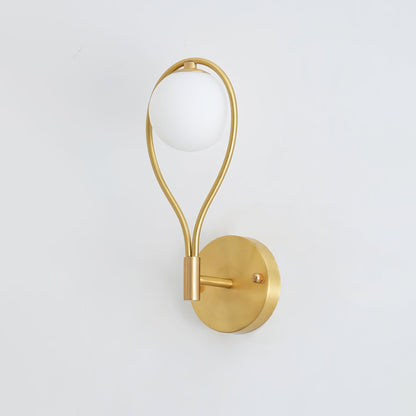 Brass Vanity Wall Lamp with LED Light - Retro Style