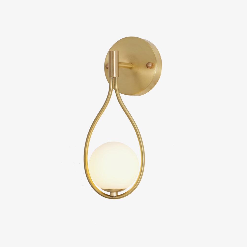 Brass Vanity Wall Lamp with LED Light - Retro Style