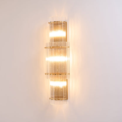 Bravura Radiance Wall Light LED Copper Glass Fixture