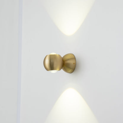 Brillora Wall Light LED Brass Sconce Adjustable Spotlight