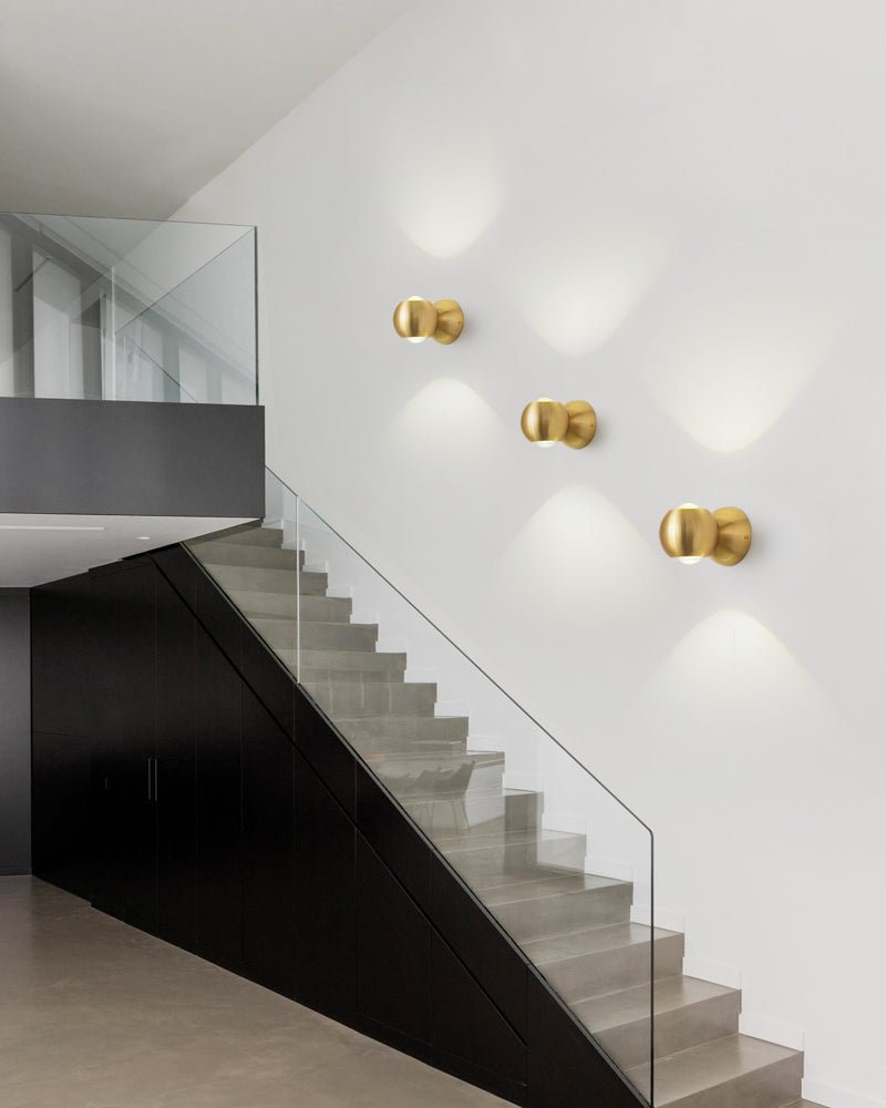 Brillora Wall Light LED Brass Sconce Adjustable Spotlight