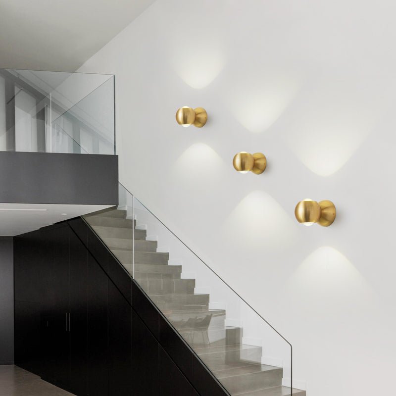 Brillora Wall Light LED Brass Sconce Adjustable Spotlight