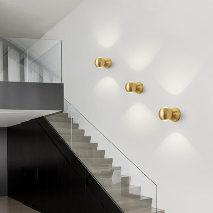 Brillora Wall Light LED Brass Sconce Adjustable Spotlight