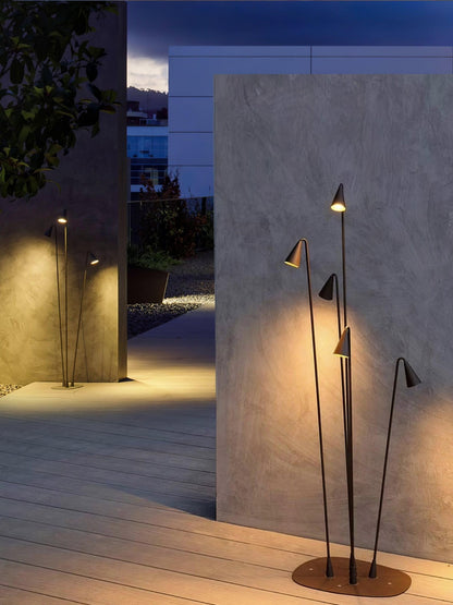 Bellflower Outdoor Floor Lamp - LED Waterproof Garden Light