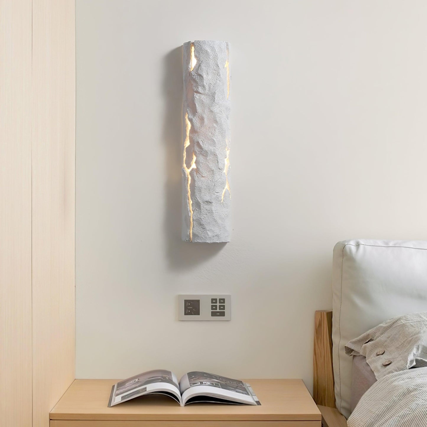Broken Bark Wall Light LED Indoor Rustic Fixture