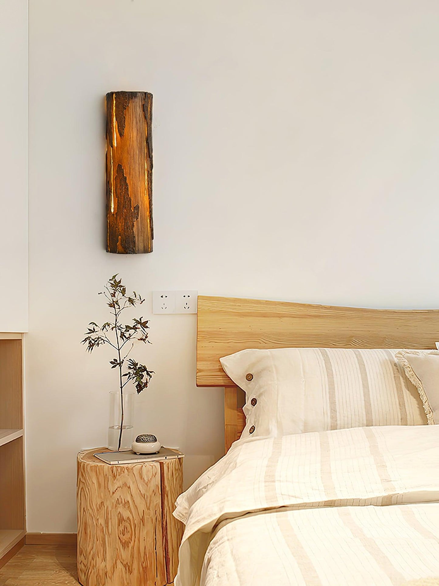 Broken Bark Wall Light LED Indoor Rustic Fixture