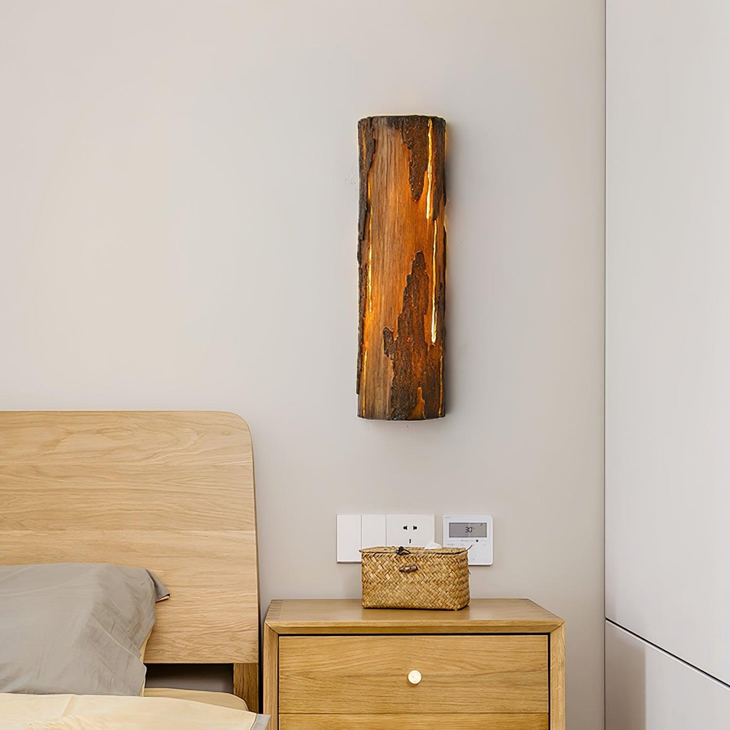 Broken Bark Wall Light LED Indoor Rustic Fixture