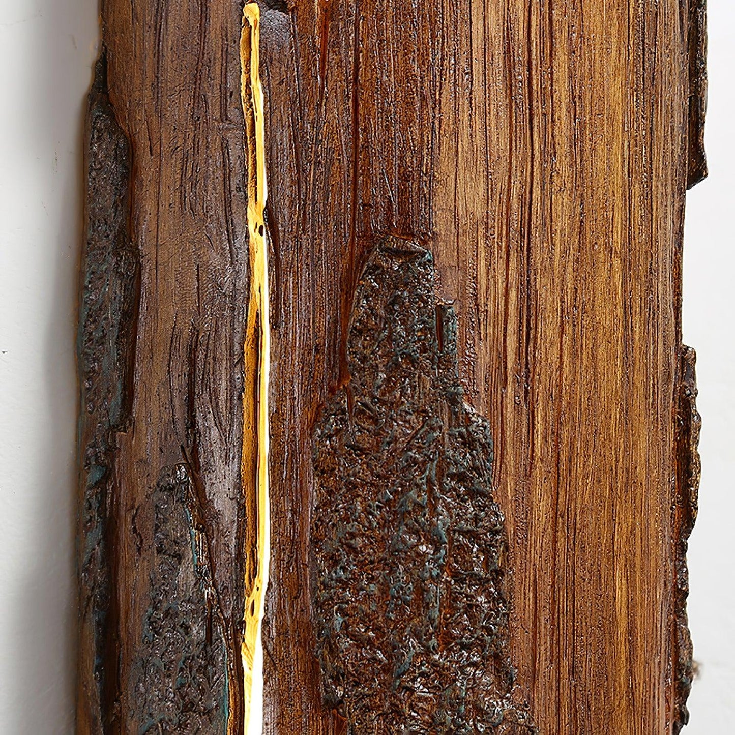 Broken Bark Wall Light LED Indoor Rustic Fixture