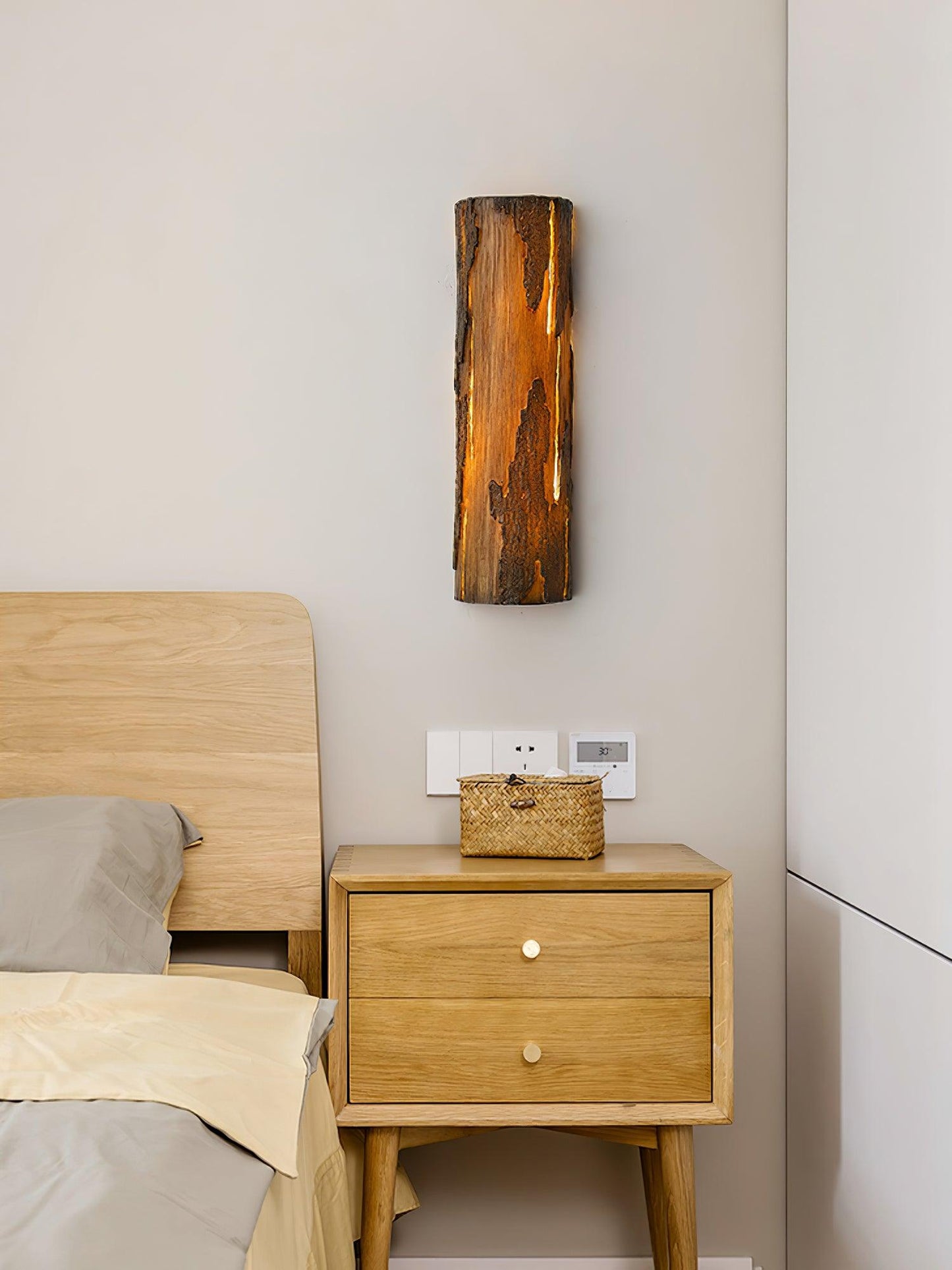 Broken Bark Wall Light LED Indoor Rustic Fixture