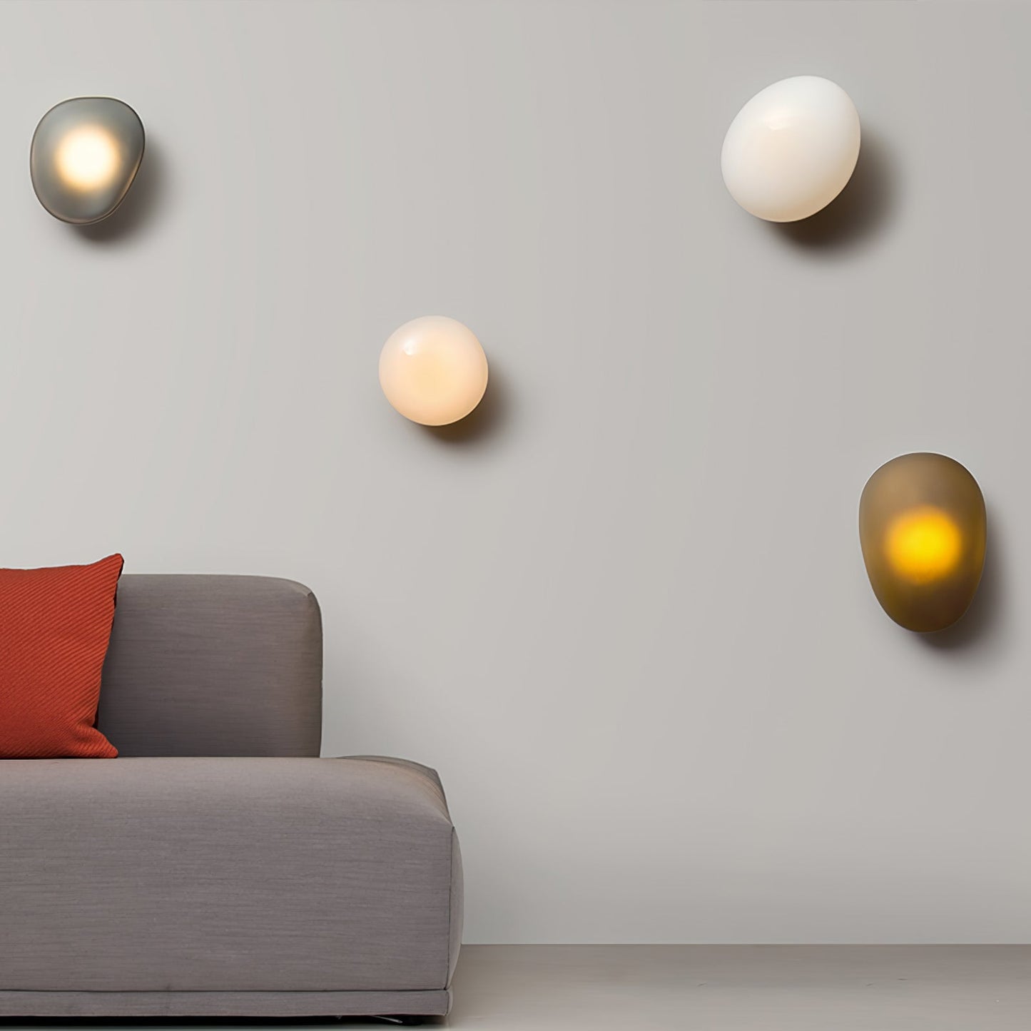 Bubble Glass Wall Lamp with Dimmable LED - Indoor Lighting