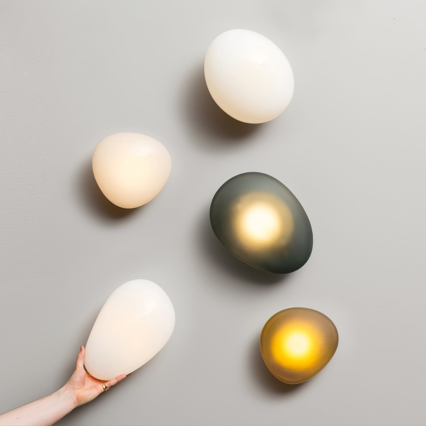 Bubble Glass Wall Lamp with Dimmable LED - Indoor Lighting