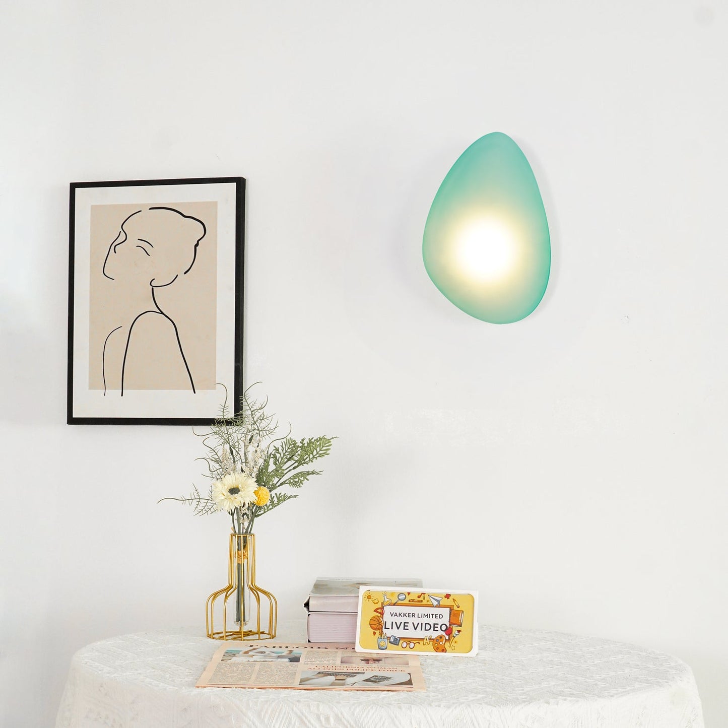 Bubble Glass Wall Lamp with Dimmable LED - Indoor Lighting