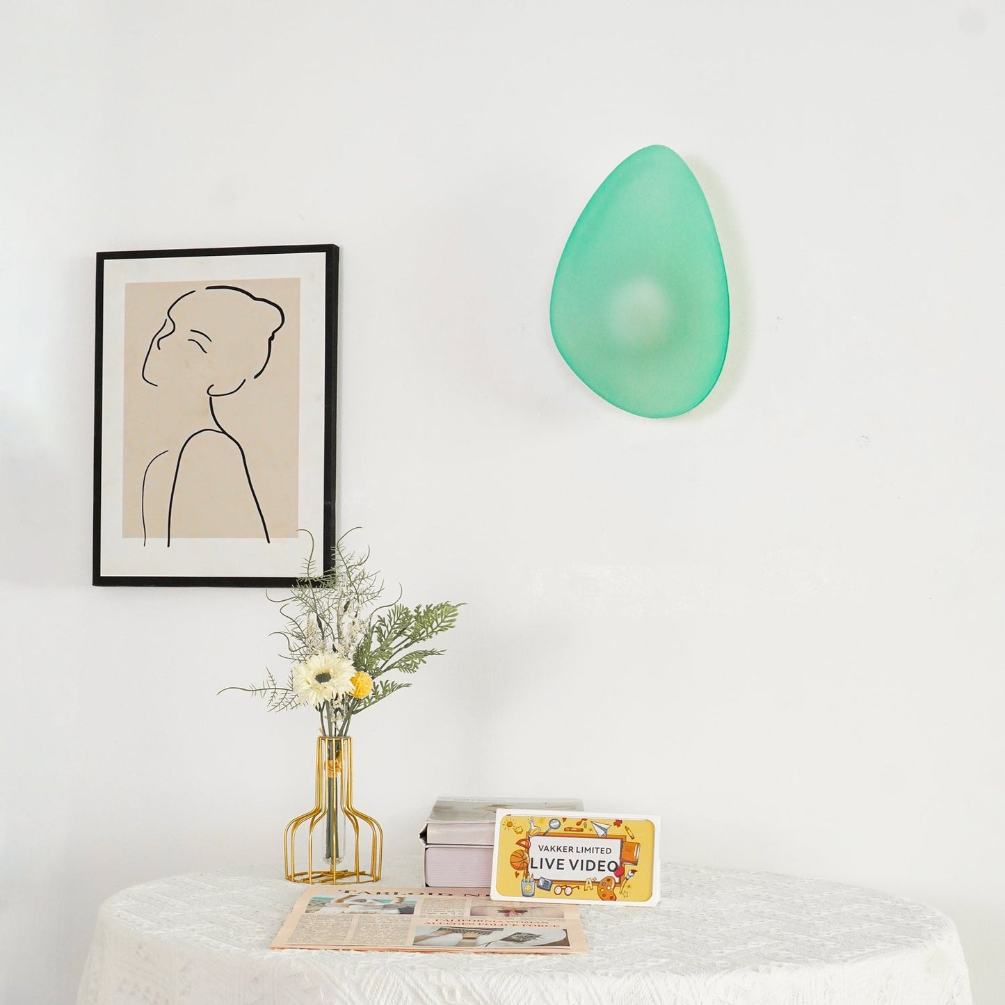 Bubble Glass Wall Lamp with Dimmable LED - Indoor Lighting