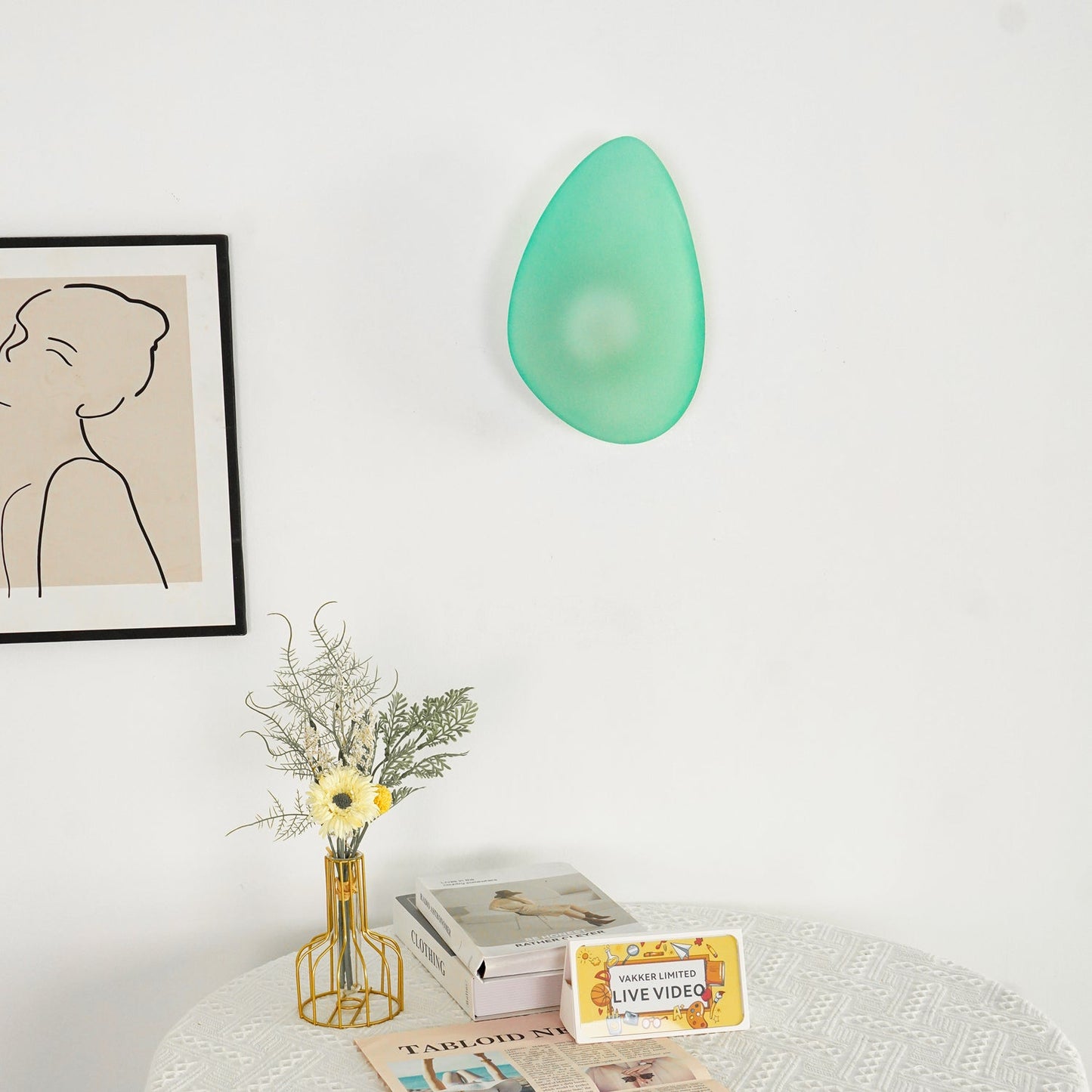 Bubble Glass Wall Lamp with Dimmable LED - Indoor Lighting