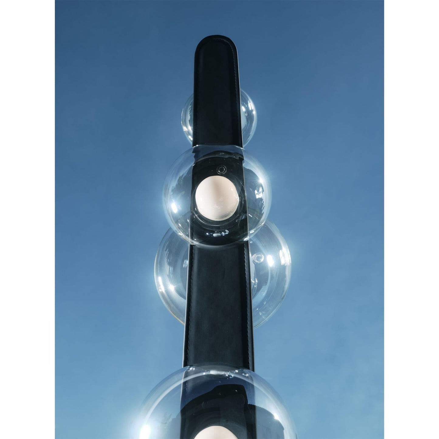 Bubbles Glass Floor Lamp with Integrated LED Warm Light
