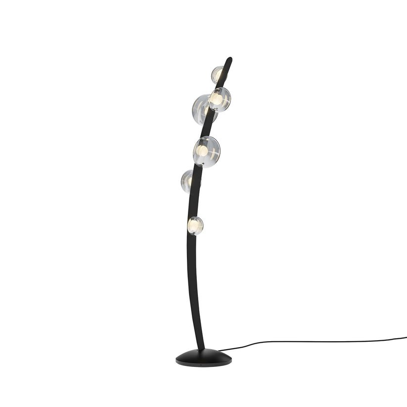 Bubbles Glass Floor Lamp with Integrated LED Warm Light
