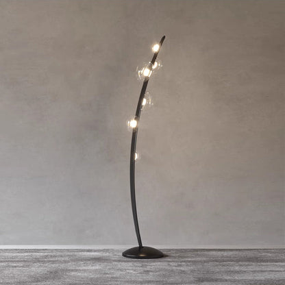 Bubbles Glass Floor Lamp with Integrated LED Warm Light