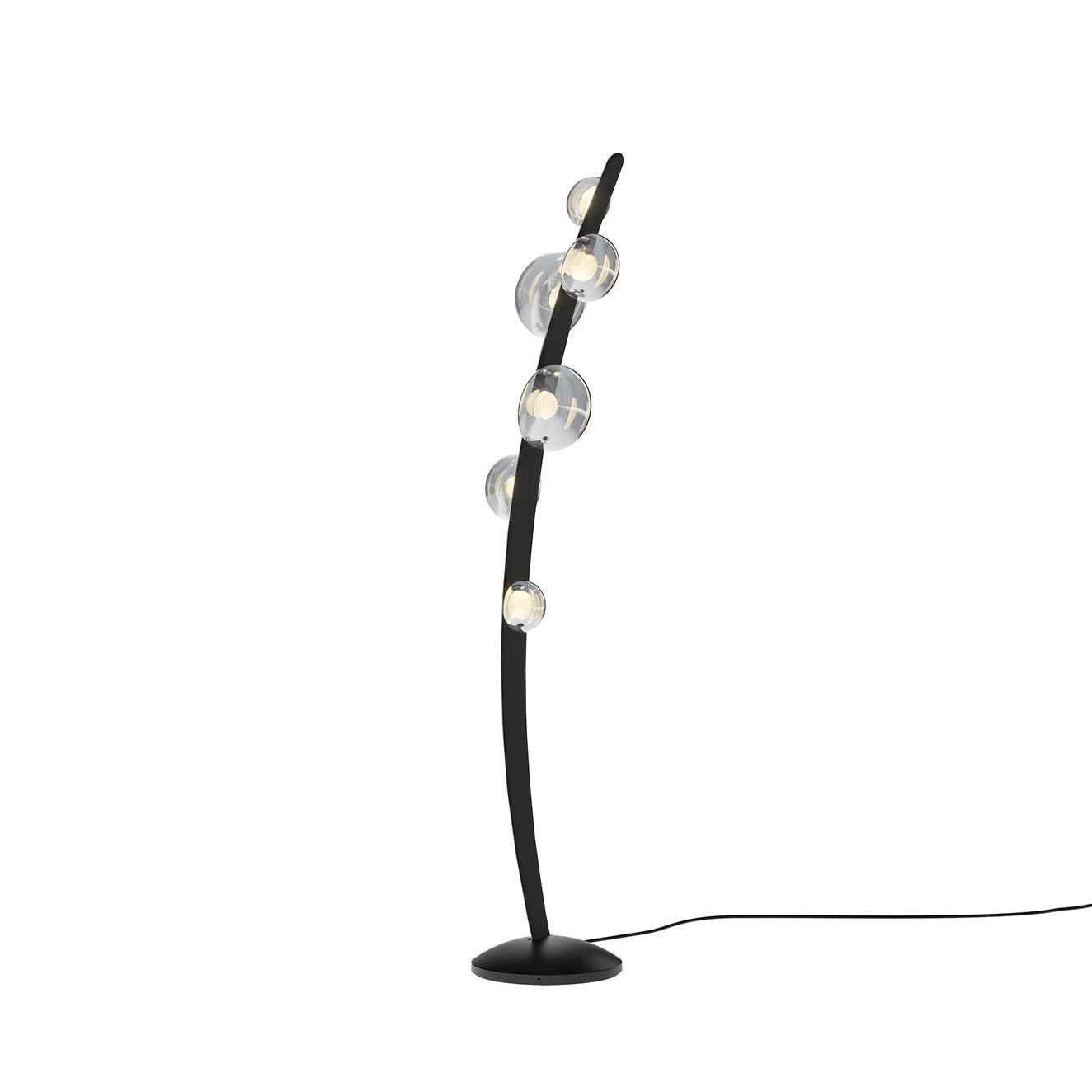 Bubbles Glass Floor Lamp with Integrated LED Warm Light