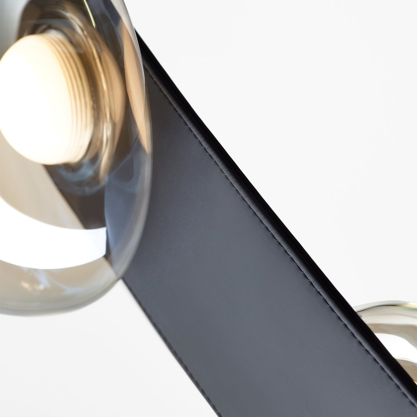 Bubbles Glass Floor Lamp with Integrated LED Warm Light