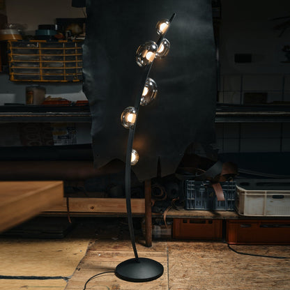 Bubbles Glass Floor Lamp with Integrated LED Warm Light